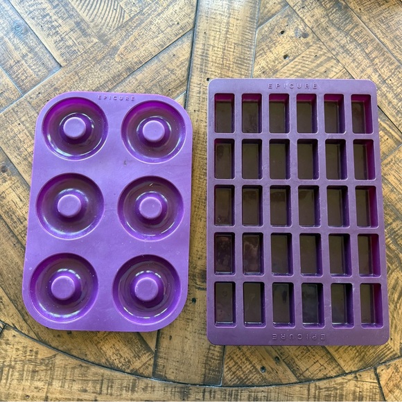 epicure Other - Epicure Silicone Bagel/Donut Pan & Perfect Petites Pan